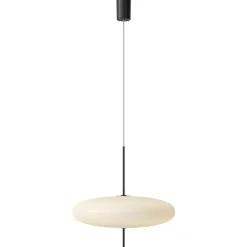 Sale Pamono Model 2065 Lamp with White Diffuser and Black Hardware by Gino Sarfatti