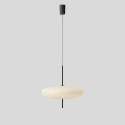 Sale Pamono Model 2065 Lamp with White Diffuser and Black Hardware by Gino Sarfatti