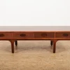 Best Pamono Model 513 Lowboard or Coffee Table in Rosewood-Veneered Molded Plywood with Drawers and Exposed Back by Gianfranco Frattini for Bernini, Italy, 1957