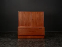 New Pamono Model 523 Modular Sideboard in Teak by Heinrich Riestenpatt for Skand. Möbel Häkli Rt Möbel, 1960s, Set of 2
