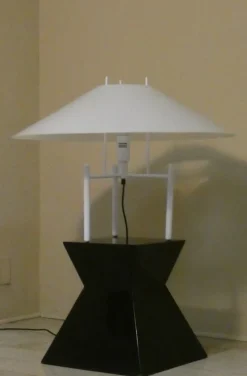 Pamono Model 694 Pagoda Lamp by Elio Martinelli for Martinelli Luce, Italy, 1980s><noscript><img width=