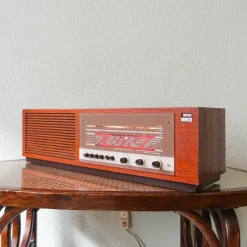 Pamono Model 135 Radio in Teak from Wega, 1960s><noscript><img width=