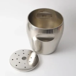 Pamono Model 872 Stainless Steel Wine Cooler from Alessi, 1970s><noscript><img width=