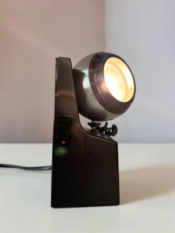 Pamono Model 41701 Table Lamp in Black and Silver with Ball Head from Osram><noscript><img width=