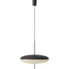 Pamono Model 2065 Table Lamp with Black White Diffuser, Black Hardware & Black Cable by Gino Sarfatti> Table Lamps