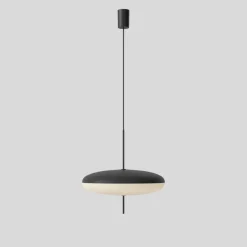 Pamono Model 2065 Table Lamp with Black White Diffuser, Black Hardware & Black Cable by Gino Sarfatti><noscript><img width=