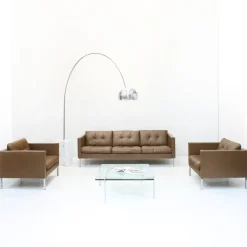 Pamono Model 446 Three-Seater Sofa and Club Chairs by Pierre Paulin for Artifort, 1960s, Set of 3> Living Room Sets
