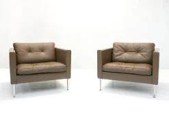 Pamono Model 446 Three-Seater Sofa and Club Chairs by Pierre Paulin for Artifort, 1960s, Set of 3><noscript><img width=