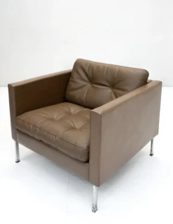 Pamono Model 446 Three-Seater Sofa and Club Chairs by Pierre Paulin for Artifort, 1960s, Set of 3><noscript><img width=
