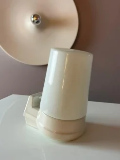 Pamono Model 6070 Wall Lamp in White by Sigvard Bernadotte for Ifö> Wall Lights & Sconces