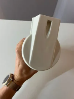Pamono Model 6070 Wall Lamp in White by Sigvard Bernadotte for Ifö><noscript><img width=