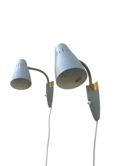 Discount Pamono Model 8845 Wall Lamps attributed to Arvid Böhlmarks Lampfabrik, Sweden, 1950s, Set of 2