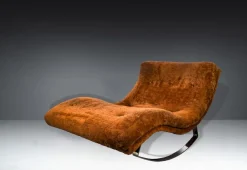 Pamono Model 1264 Wave Chaise Lounge by Adrian Pearsall for Craft Associates, 1960s><noscript><img width=