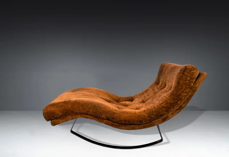 Pamono Model 1264 Wave Chaise Lounge by Adrian Pearsall for Craft Associates, 1960s> Daybeds & Chaises Lounges