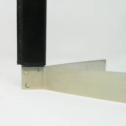 Pamono Model 5018 Wine Lifter in Stainless Steel with Black Leather Handle by Carl Auböck for Werkstätte Carl Auböck, 1970s