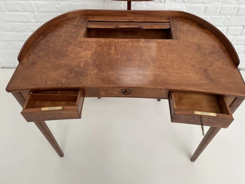 Outlet Pamono Model Brigitta Dressing Table & Chair by Carl Malmsten & Yngve Ekström for Bodafors, 1962, Set of 2