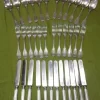 Pamono Model Chinon Cutlery Set from Christofle, France, 1930s, Set of 36> Cutlery & Serving Utensils
