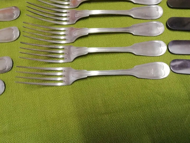 Pamono Model Chinon Cutlery Set from Christofle, France, 1930s, Set of 36> Cutlery & Serving Utensils