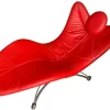 Pamono Model DS 151 Chaise Lounge in Red Leather and Steel by Jane Worthington for de Sede, Switzerland, 2000s> Daybeds & Chaises Lounges
