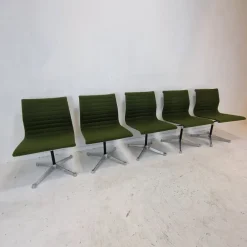 Pamono Model EA 105 Chairs by Eames for Herman Miller, 1970s, Set of 5> Office Chairs