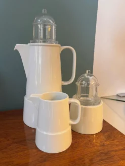 Pamono Model Il Faro Coffee Service by Aldo Rossi for Rosenthal, 1994, Set of 3><noscript><img width=