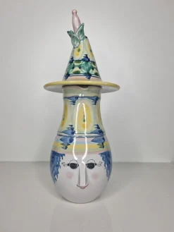 Clearance Pamono Model K8 Ceramic Face Jug by Bjørn Wiinblad, 1976