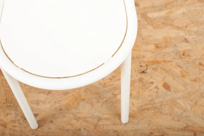 Outlet Pamono Model No. 222 Chairs in White Lacquered Tubular Steel by Robert Mallet Stevens for Mobilor, 1928, Set of 2
