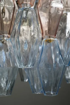 Pamono Model Poliedri Chandelier by Carlo Scarpa for Venini, 1955><noscript><img width=