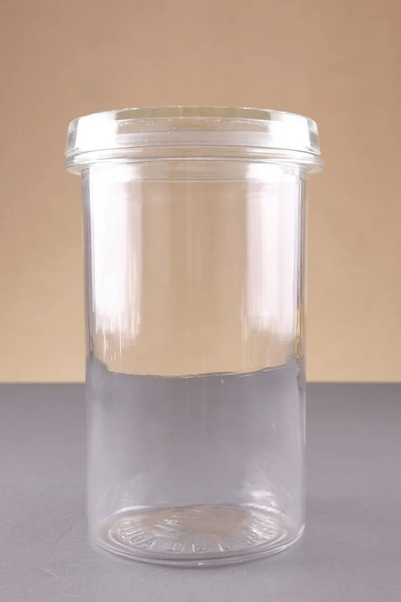 Pamono Model Progress Storage Glasses from Glashüttenwerke Adlerhütten, 1936, Set of 2> Glassware