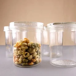 Hot Pamono Model Progress Storage Glasses from Glashüttenwerke Adlerhütten, 1936, Set of 4