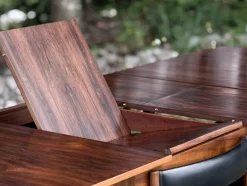 Pamono Model T3 Extendable Dining Table in Walnut by Tom Robertson for McIntosh, 1970s><noscript><img width=