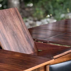 Pamono Model T3 Extending Dining Table in Walnut by Tom Robertson for McIntosh, 1970s><noscript><img width=