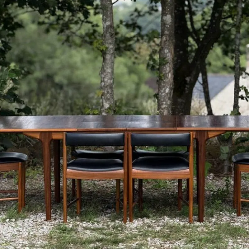 Discount Pamono Model T3 Extending Dining Table in Walnut by Tom Robertson for McIntosh, 1970s