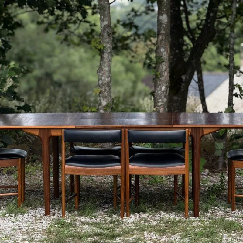 Clearance Pamono Model T3 Extending Dining Table in Walnut by Tom Robertson for McIntosh, 1970s