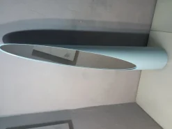 Pamono Model Unghia Nail or Lipstick Floor Mirror in Light Blue> Mirrors