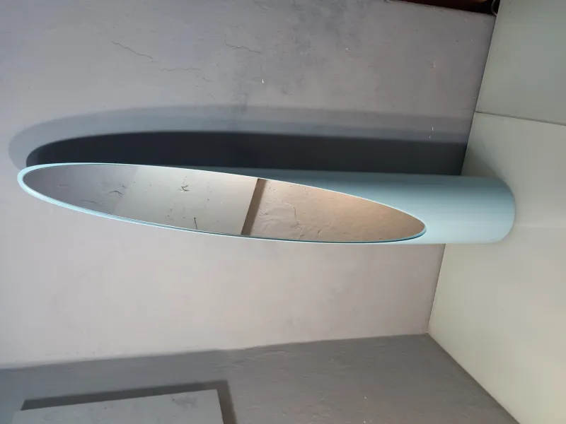 Pamono Model Unghia Nail or Lipstick Floor Mirror in Light Blue> Mirrors