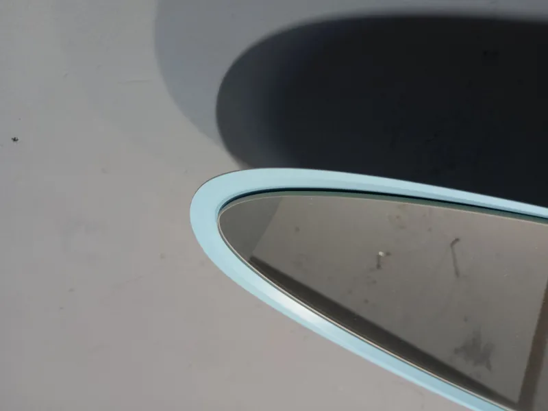 Pamono Model Unghia Nail or Lipstick Floor Mirror in Light Blue> Mirrors