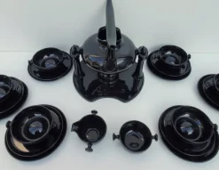 Pamono Model Zen Tea Service by Luigi Colani, Friesland, Germany, 1980s, Set of 23><noscript><img width=