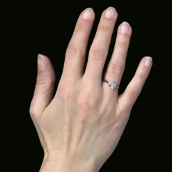 Pamono Modern 1.21 Carat e.vs1 Diamond 18 Karat White Gold Solitaire Ring> Rings