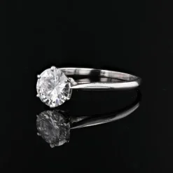 Pamono Modern 1.21 Carat e.vs1 Diamond 18 Karat White Gold Solitaire Ring><noscript><img width=