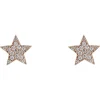 Online Pamono Modern 18 Karat Rose Gold and Diamond Star Stud Earrings, Set of 2