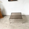 Pamono Modern Chrome and Smoked Glass Coffee Table, 1970> Coffee & Side Tables