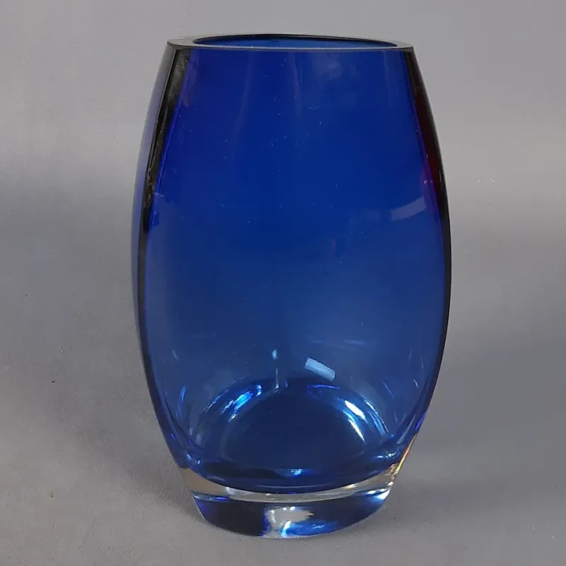 Discount Pamono Modern Cobalt Blue Murano Glass Vase, 1970s
