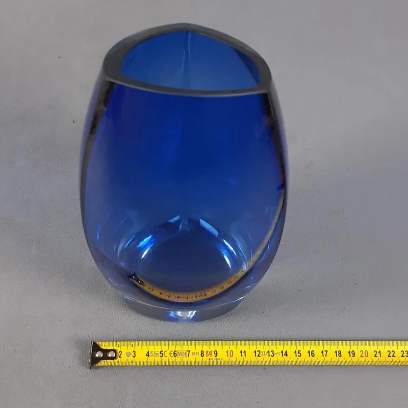 Discount Pamono Modern Cobalt Blue Murano Glass Vase, 1970s