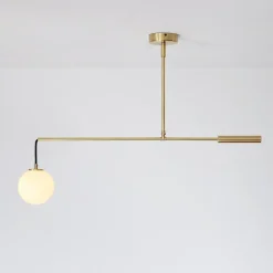 Outlet Pamono Modern Counterbalance Pendant Lamp in Solid Brass from Balance Lamp