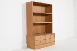 Pamono Modern Danish Cabinet Bookcase by Poul Hundevad, 1970s> Shelves & Wall Units