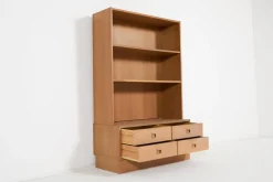 Pamono Modern Danish Cabinet Bookcase by Poul Hundevad, 1970s><noscript><img width=