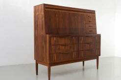Pamono Modern Danish Rosewood Secretary Desk attributed to Erling Torvits, 1960s><noscript><img width=