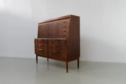 Pamono Modern Danish Rosewood Secretary Desk attributed to Erling Torvits, 1960s><noscript><img width=