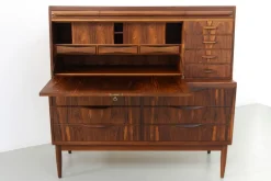 Pamono Modern Danish Rosewood Secretary Desk attributed to Erling Torvits, 1960s><noscript><img width=